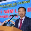 Đại sứ Việt Nam tại Liên bang Nga Ngô Đức Mạnh phát biểu tại buổi gặp mặt. (Ảnh: Hồng Quân/TTXVN)