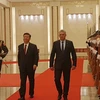 Chủ tịch Trung Quốc Tập Cận Bình (trái) và Chủ tịch Hội đồng Nhà nước và Hội đồng Bộ trưởng Cuba Miguel Diaz-Canel. (Nguồn: telesurtv.net)
