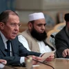 Ngoại trưởng Nga Sergei Lavrov phát biểu tại buổi hòa đàm. (Nguồn: EPA-EFE)