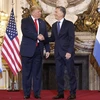 Tổng thống Argentina Mauricio Macri gặp song phương với Tổng thống Mỹ Donald Trump. (Nguồn: AP)