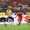 Malaysia đang rất muốn phục thù tuyển Việt Nam sau thất bại ở vòng bảng. (Ảnh: Trọng Đạt/TTXVN)