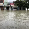 Hàng trăm hộ dân bị ngập trong nước tại thành phố Tam Kỳ, Quảng Nam. (Ảnh: Trần Tĩnh/TTXVN)