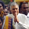 Ông Ranil Wickremesinghe (giữa) tại một sự kiện ở thành phố Galle, miền Nam Sri Lanka. (Ảnh: THX/TTXVN)