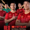 Áo đấu sân nhà của đội tuyển Việt Nam.
