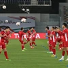 Tuyển Việt Nam trên sân Bin Zayed Sports. (Nguồn: AFC)