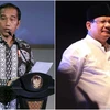 Tổng thống đương nhiệm Indonesia Joko Widodo và ông Prabowo Subianto. (Nguồn: straitstimes)