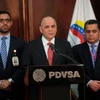 Bộ trưởng Dầu khí Venezuela Manuel Quevedo (giữa). (Nguồn: panorama)