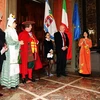 Đại sứ phát biểu tại buổi Gặp mặt Tết Nguyên đán tại thành phố Torino. (Ảnh: Quang Thanh/Vietnam+)