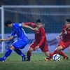 Cầu thủ U22 Việt Nam trong trận gặp Ulsan Hyundai của Hàn Quốc. (Ảnh: Trọng Đạt/TTXVN)