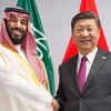 Thái tử Saudi Arabia Mohammed bin Salman và Chủ tịch Trung Quốc Tập Cận Bình. (Nguồn: Al Arabiya)
