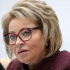 Chủ tịch Hội đồng Liên bang (Thượng viện) Nga Valentina Matvienko. (Nguồn: TASS)