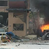 Hiện trường một vụ đánh bom ở Mogadishu. (Nguồn: Al Manar)