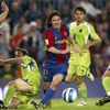 Messi solo qua hàng loạt cầu thủ Getafe trước khi ghi bàn. (Nguồn: SB Nation)