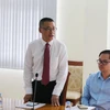 Đại sứ Việt Nam tại Vương quốc Campuchia Vũ Quang Minh phát biểu. (Ảnh: Minh Hưng/Vietnam+)