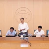 Phó Tổng Thanh tra Chính phủ Nguyễn Văn Thanh chủ trì buổi thông báo. Ảnh: Lâm Khánh/TTXVN)