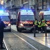 Cảnh sát Pháp làm nhiệm vụ tại Marseille. (Ảnh: AFP/ TTXVN)