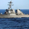 Tàu khu trục U.S.S. Ross của Mỹ. (Nguồn: AFP)