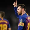 Messi lập cú đúp vào lưới Liverpool. (Nguồn: Getty Images)