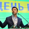 Tổng thống đắc cử Volodymyr Zelenskiy tại cuộc họp báo ở Kiev, Ukraine. (Ảnh: AFP/TTXVN)