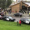 Cảnh sát tại trường STEM School Highlands Ranch sau vụ xả súng. (Nguồn: AP)