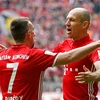Arjen Robben và Franck Ribéry đã có những đóng góp không nhỏ cho Bayern. (Nguồn: Getty Images)