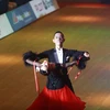 Cặp Nguyễn Đức Hòa và Nguyễn Thị Hải Yến (Dancesport) giành HCV. (Ảnh: Ngọc Duy/Vietnam+)