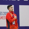 Huy Hoàng giành huy chương Vàng 1.500m. (Ảnh: Vietnam+)