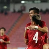 Cận cảnh tiền đạo Tiến Linh ghi bàn vào lưới U23 Triều Tiên