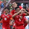 U23 Indonesia giành chiến thắng đậm trước U23 Philippines. (Ảnh: Trung Kiên/TTXVN)