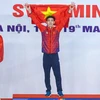 Cận cảnh Huy Hoàng giành HCV đầu tiên cho bơi Việt Nam ở SEA Games 31
