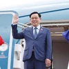 Hình ảnh Chủ tịch Quốc hội Vương Đình Huệ bắt đầu thăm chính thức Lào