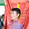 Hình ảnh xạ thủ Trần Quốc Cường giành huy chương Vàng SEA Games 31