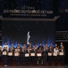 Lễ trao Giải thưởng Chuyển đổi số Việt Nam - Vietnam Digital Awards 2019 nhằm tôn vinh các cá nhân và tổ chức có thành tựu trong công cuộc chuyển đổi, phát triển công nghệ số. (Ảnh: Minh Hiếu/Vietnam+)