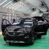 Nhà máy xe du lịch cao cấp của Thaco được đầu tư 4.500 tỷ đồng trên diện tích 7,5ha với công suất 20.000 xe/năm. (Ảnh: Đỗ Trưởng/TTXVN)