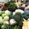 Các loại rau vụ Đông như bắp cải, súp lơ, su hào... 'thưa thớt' tại các gian hàng chợ truyền thống. (Ảnh: Việt Anh/Vietnam+)