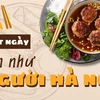 [Infographics] Một ngày 'hóa thân' thành người Hà Nội qua từng bữa ăn