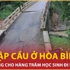 Bản tin 60s: Mở đường cho hàng trăm học sinh đi học sau vụ sập cầu ở Hòa Bình