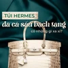 Túi thời trang Hermes da cá sấu bạch tạng có những chi tiết gì xa xỉ?