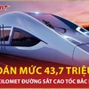 Bản tin 60s: Dự toán mức 43,7 triệu USD cho mỗi km đường sắt cao tốc Bắc Nam