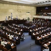 Toàn cảnh một phiên họp của Quốc hội Israel tại Jerusalem (Ảnh THX/TTXVN)