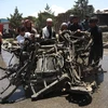 Hiện trường một vụ đánh bom tại Kabul, Afghanistan hôm 31/5. (Ảnh: THX/ TTXVN) 