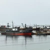 Tàu cá Nga bị neo giữ tại cảng Wonsan. (Ảnh: Getty)