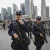 Singapore tăng cường an ninh trước dịp Quốc khánh. (Ảnh: Straits Times)