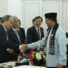Đồng chí Nguyễn Thiện Nhân gặp Thống đốc Jakarta. (Ảnh: Hải Ngọc/TTXVN)