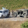 Lực lượng an ninh Liban tại biên giới với Israel. (Ảnh: AP)