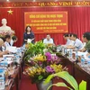 Phó Chủ tịch nước Đặng Thị Ngọc Thịnh phát biểu tại buổi làm việc với lãnh đạo chủ chốt tỉnh Cao Bằng. (Ảnh: Quốc Đạt/TTXVN)