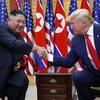 Tổng thống Mỹ Donald Trump và nhà lãnh đạo Triều Tiên Kim Jong-un. (Ảnh: THX/TTXVN)