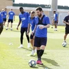 Messi quay trở lại tập luyện cùng các đồng đội. (Ảnh: FC Barcelona)