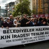 Người dân Thổ Nhĩ Kỳ biểu tình tại Diyarbakir. (Ảnh: AFP/Getty)