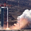 Tên lửa đẩy Trường Chinh-4B mang theo vệ tinh Cao Phân-7 rời bệ phóng. (Ảnh: THX/ TTXVN)